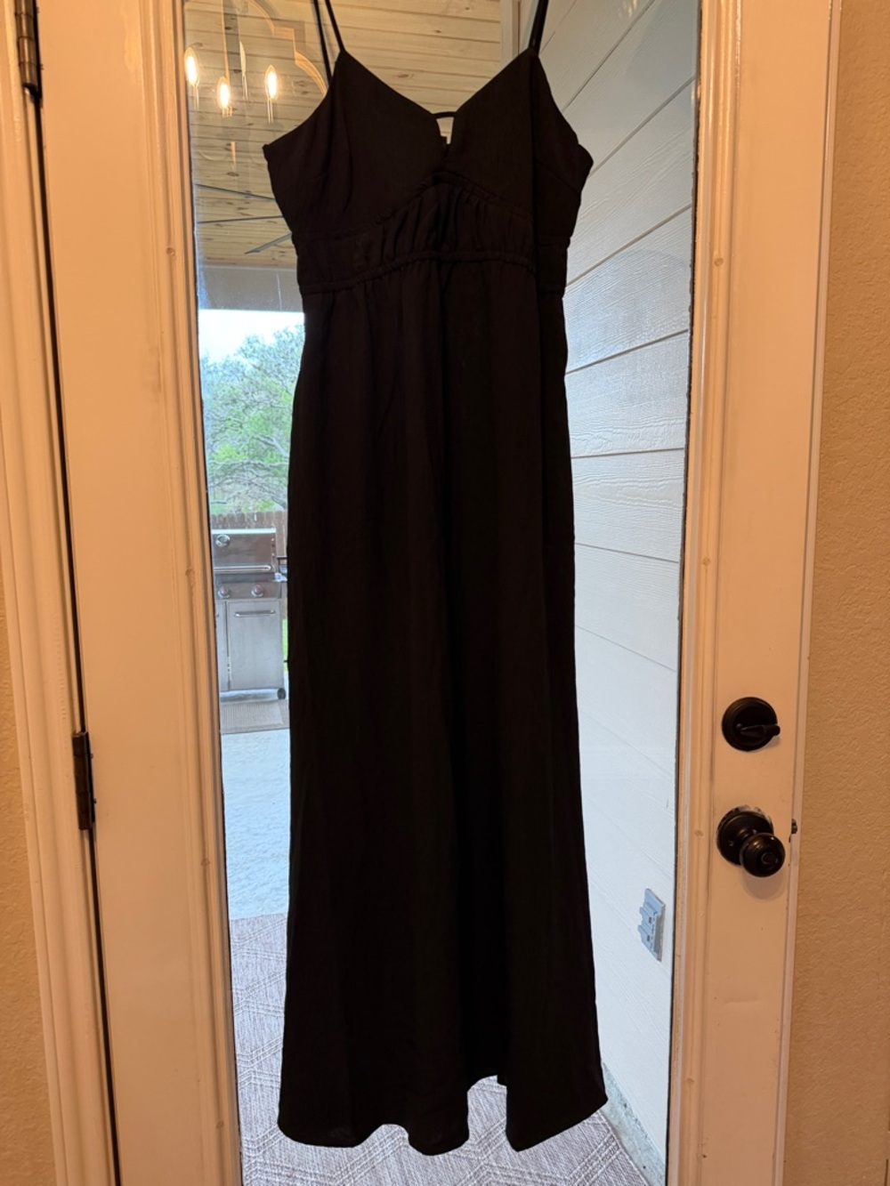 A New Day Spaghetti Strap Black Maxi Dress